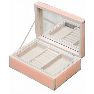 Heaton & Parke Glam Mirrored Jewlery Box- Pink